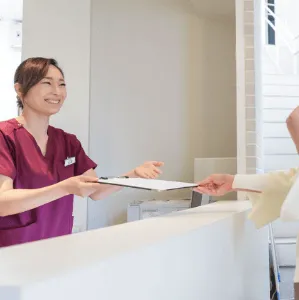 小林クリニックの二重整形を受ける前の受付の様子