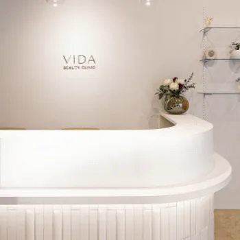VIDA BEAUTY CLINICの脂肪吸引を受ける前の受付