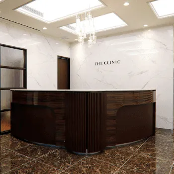 THE CLINIC 福岡院の医療ダイエットを受ける前の受付