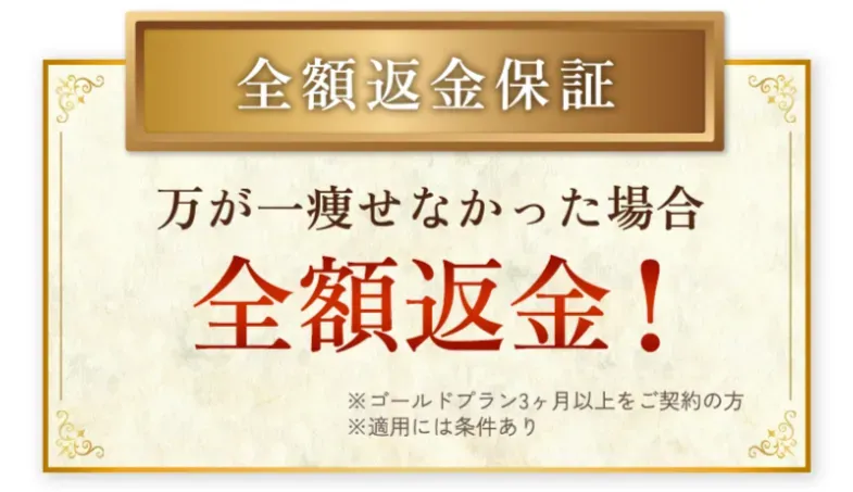 DSクリニックの全額返金保証