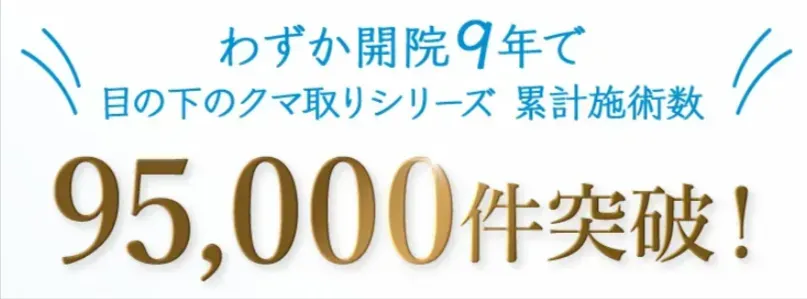 TCBのクマ取りスタンダードの施術実績