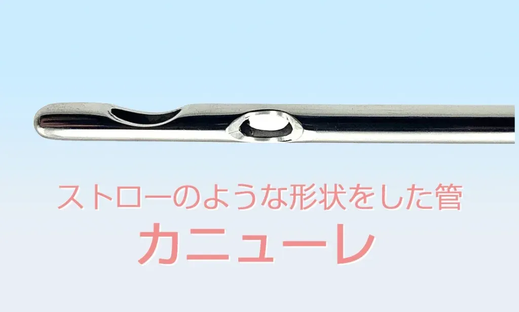 TCBの脂肪吸引で使用するカニューレ