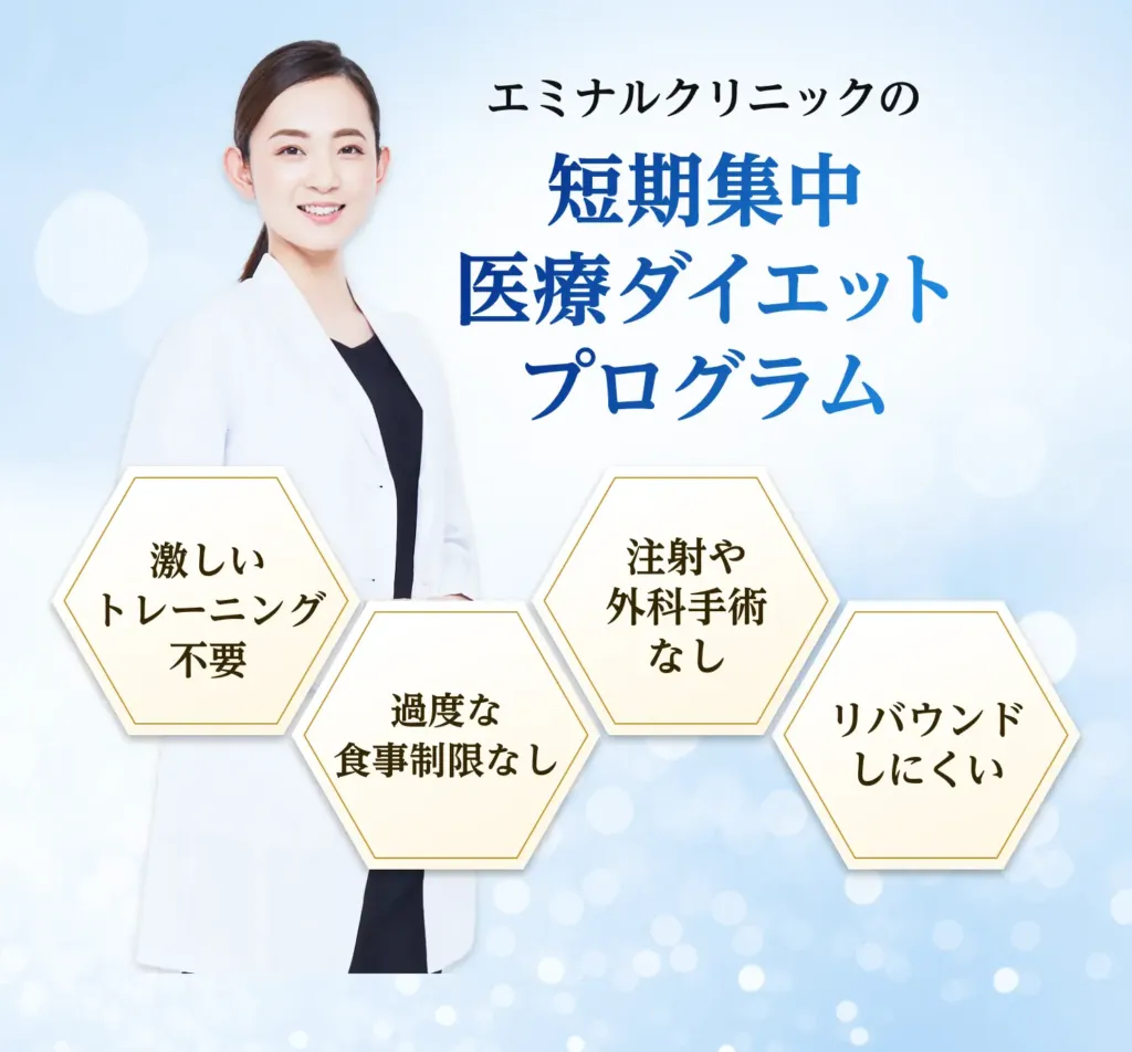 エミナルクリニックの短期集中医療ダイエットプログラム