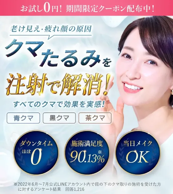 TCBのクマ取り再生注射 画像