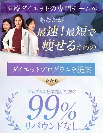 99%リバウンドなしのディオクリニック