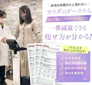 ディオクリニックの初回問診では無料でインボディ計測ができる