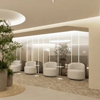 T CLINIC 中央区1院の二重整形を受ける前の待合室