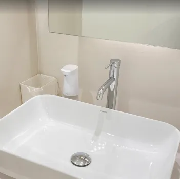 SOL CLINICの二重整形を受けた後のパウダールーム