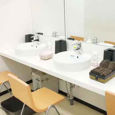 椿クリニック 名古屋院の医療脱毛を受けた後のパウダールーム