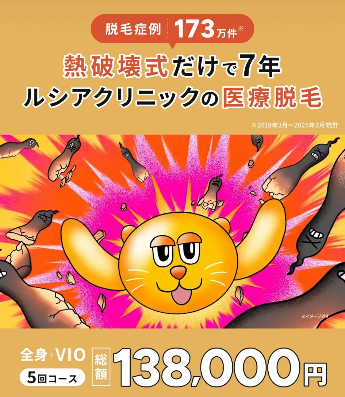 ルシアクリニックの医療脱毛