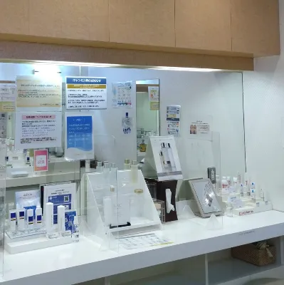 立川皮膚科クリニックのトライフィルプロを受けた後のパウダールーム