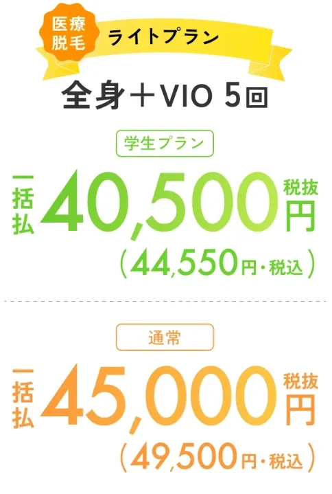 エミナルクリニックの料金プラン