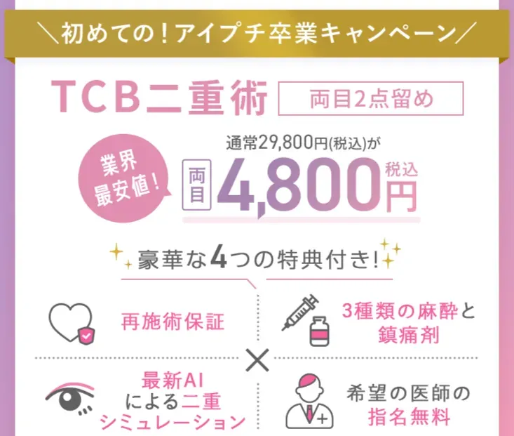 銀座二重整形おすすめ
二重整形特典画像
