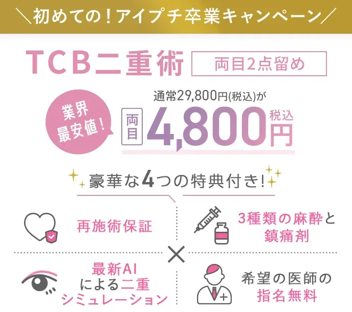 TCBのアイプチ卒業キャンペーン