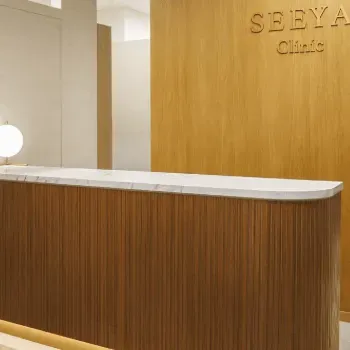 SEEYA Clinicのボルニューマを受ける前の受付