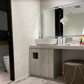 my place beauty clinicのボルニューマを受けた後のパウダールーム
