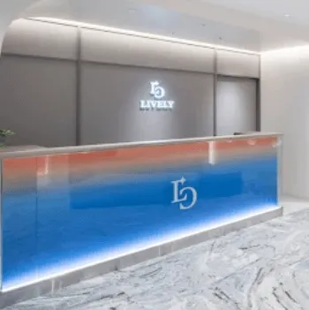 LIVELY CLINICのボルニューマを受ける前の受付
