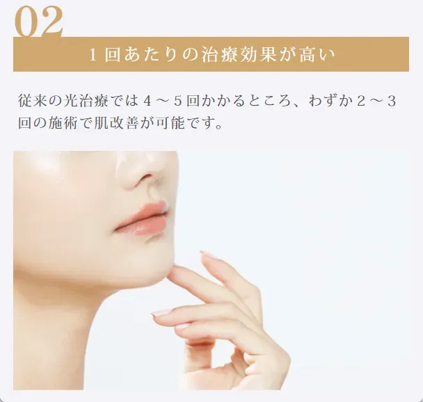 ルラ美容クリニックのルメッカの治療効果の高さ