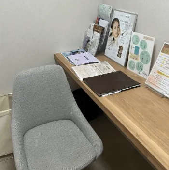 LUNA BEAUTY CLINIC 全国3院のイオン導入を受ける前の診察室