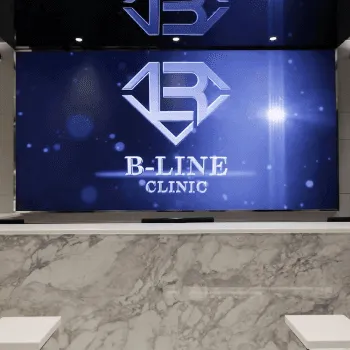 B-LINE CLINICのポテンツァを受ける前の受付