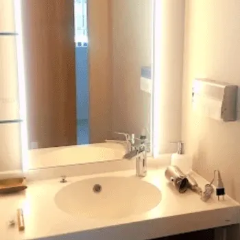 はなふさ皮膚科のポテンツァを受けた後のパウダールーム