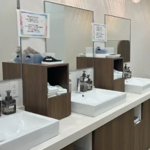 よつば会クリニック 全国14院のジェントルマックスプロによる施術を受けた後のパウダールーム