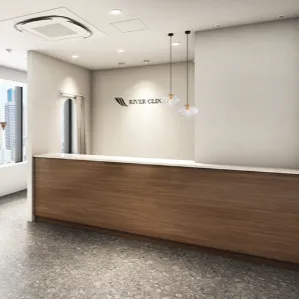 RIVER CLINIC 六本木院のオンダリフトを受ける前の受付