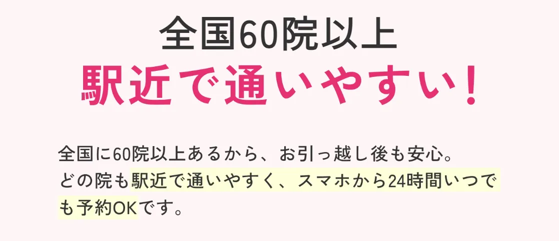 エミナルクリニックの駅近で通いやすい画像
