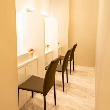 TCB 福岡3院の医療ハイフを受けた後の化粧室