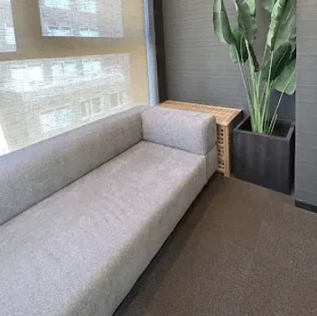 ガーデンクリニック 福岡院のイオン導入を受ける前の待合室