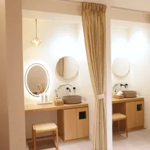 YAYOIクリニックのポテンツァを受けた後のパウダールーム