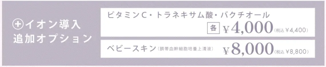ルラクリニックのルメッカ追加オプション