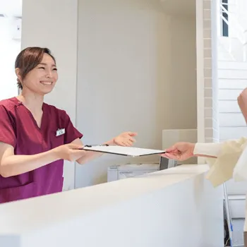 小林クリニックのフォトフェイシャルを受ける前のフロント