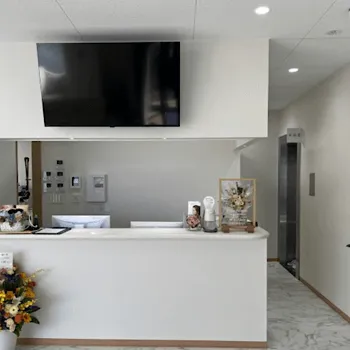 M'S CLINICのフォトフェイシャルを受ける前の受付