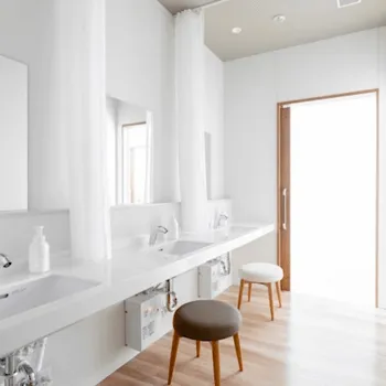 とりい皮膚科クリニックのフォトフェイシャルを受けた後のパウダールーム