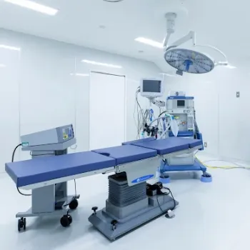 顔のクリニック金沢の医療ハイフを受ける施術室