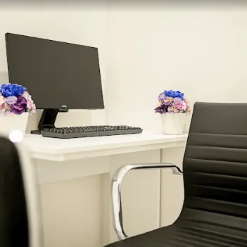 TCB 神戸院のイオン導入を受ける前の診察室