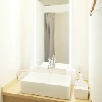 ルシアクリニック 熊本院のジェントルマックスプロによる施術を受けた後のパウダールーム