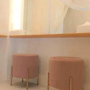 ACCエイジングケアクリニック 四条河原町のイオン導入を受けた後のパウダールーム