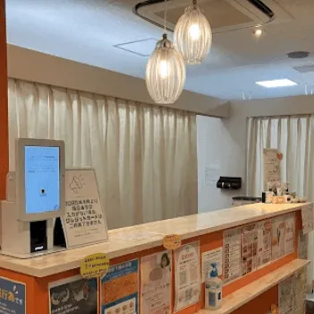 くみこクリニック 京都3院のイオン導入を受ける前の受付