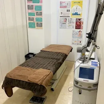 湘南美容クリニック 京都4院のイオン導入を受ける施術室