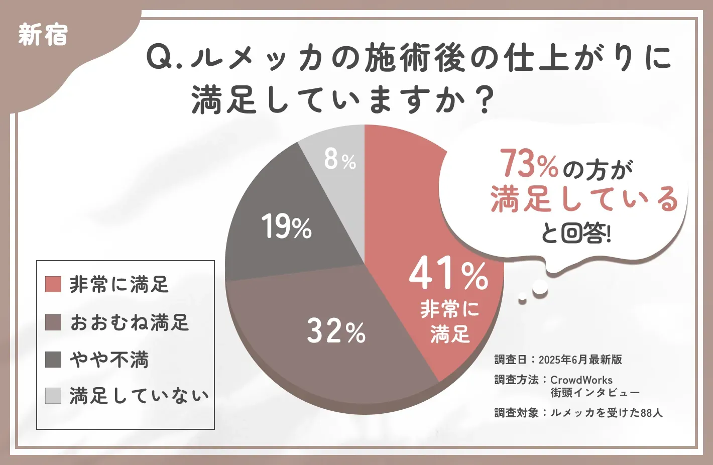 ルメッカの仕上がりに関するアンケート調査