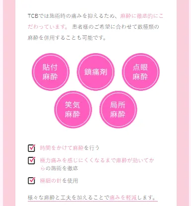 希望の麻酔薬を使用可能
