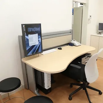 きど皮ふ科のフォトフェイシャルを受ける前の診察室