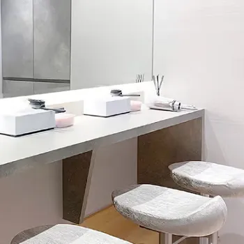 レジーナクリニック 岡山付近1院のジェントルマックスプロによる施術を受けた後のパウダールーム