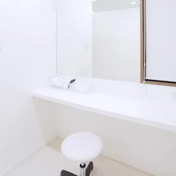 沖縄マリアクリニックのフォトフェイシャルを受けた後のパウダールーム