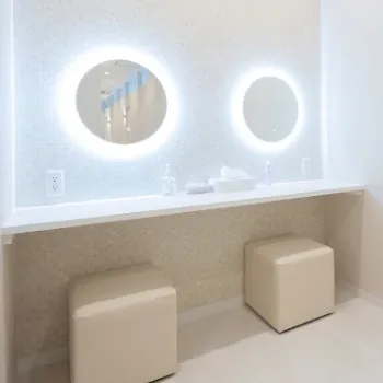 エミナルクリニック 那覇院の医療ハイフを受けた後の化粧室