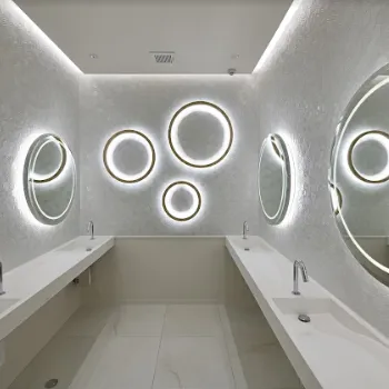 沖縄スキンケアクリニックの医療ハイフを受けた後の化粧室