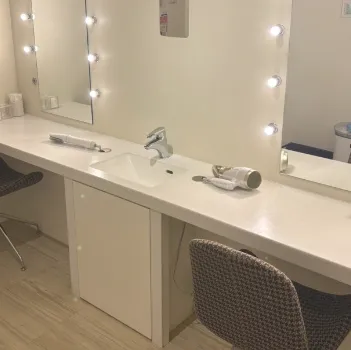 表参道スキンクリニック 沖縄院の医療ハイフを受けた後の化粧室