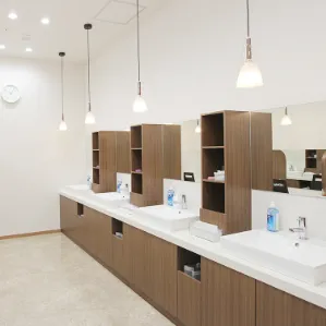 よつば会クリニック 大阪2院のジェントルマックスプロによる施術を受けた後のパウダールーム